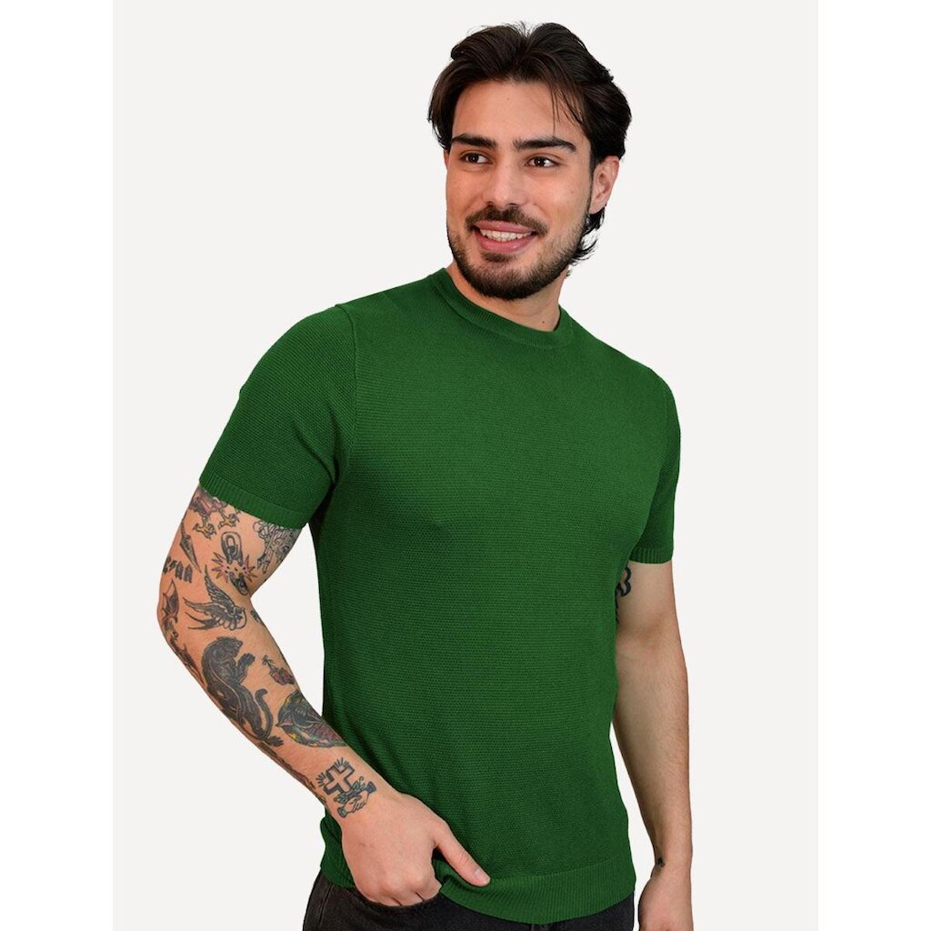 Camiseta Dixen Tricot Manga Curta Gola Careca Masculina