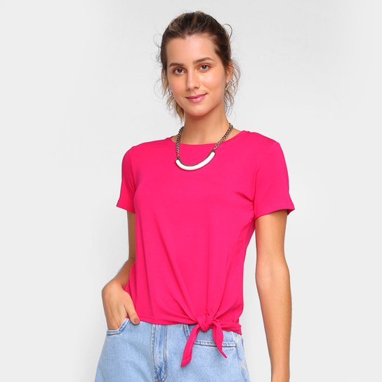 Camiseta Dooplex Amarração Feminina - Pink