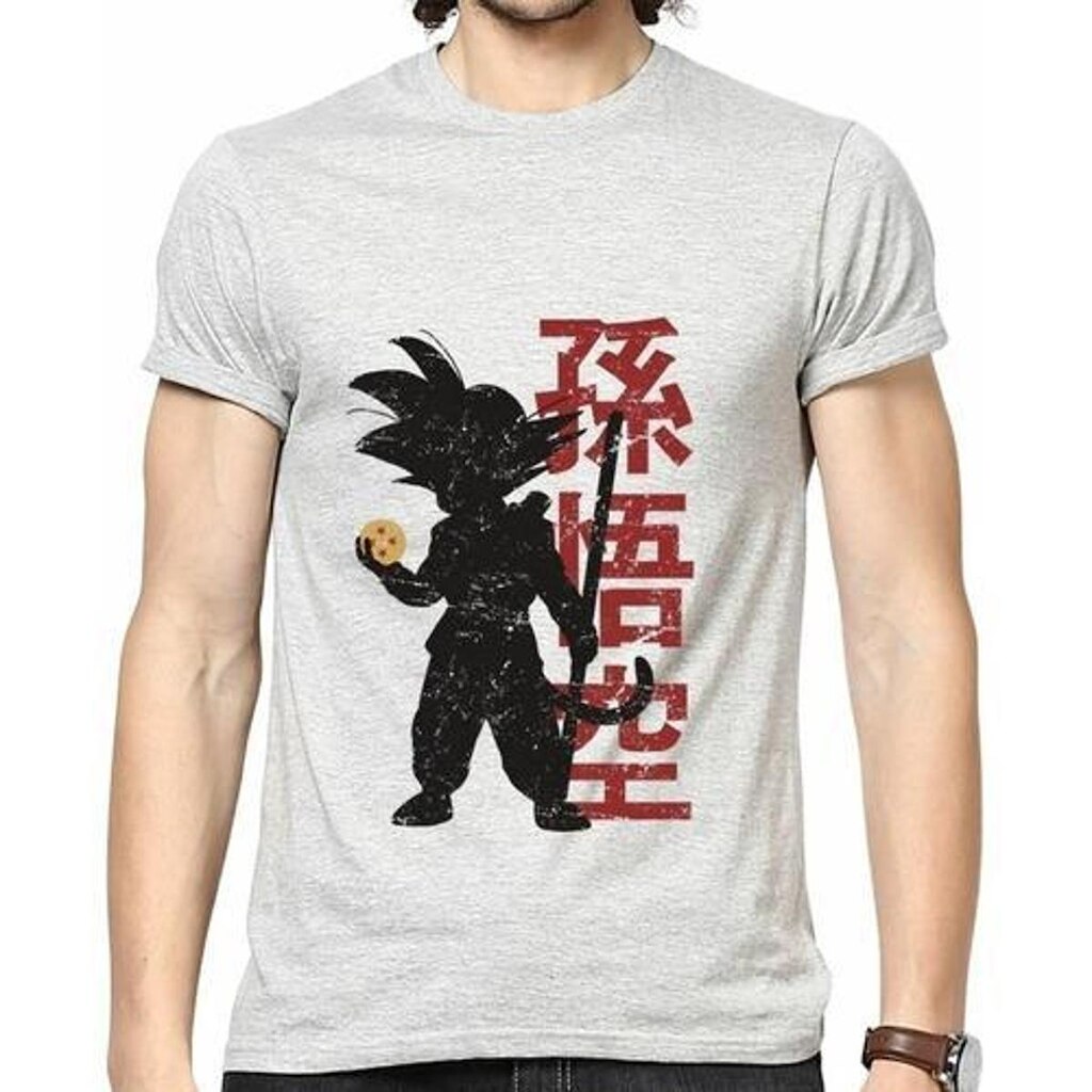 Camiseta Dragon Ball Goku Mascuk=lina Algodão Premium
