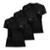 Camiseta Dry Basic SS FPS50 - Feminino - Kit com 3 - Preto