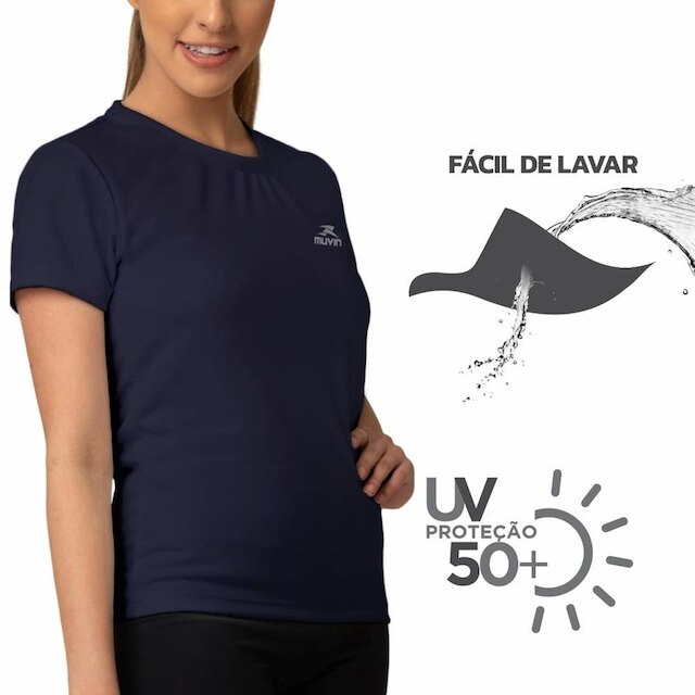 Camiseta Dry Basic SS FPS50 - Feminino - Kit com 3