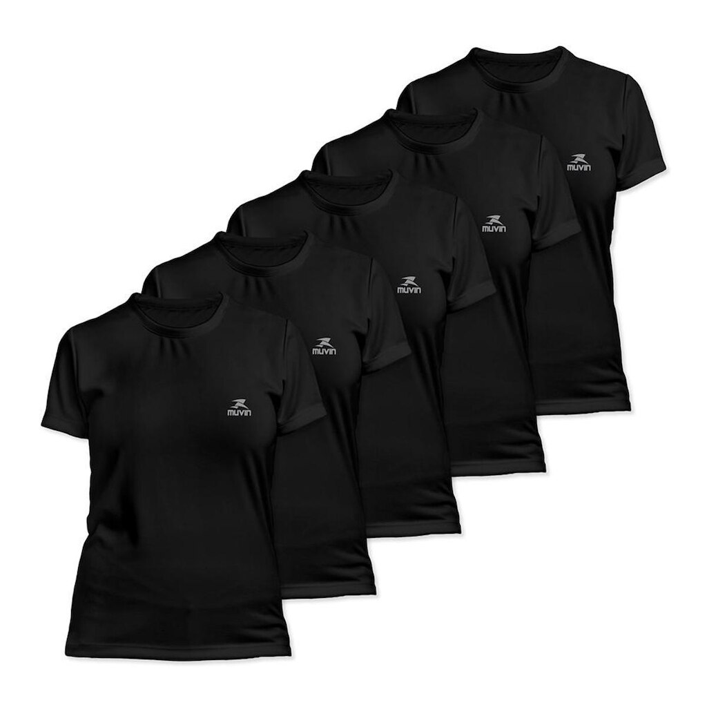 Camiseta Dry Basic SS FPS50 - Feminino - Kit com 5