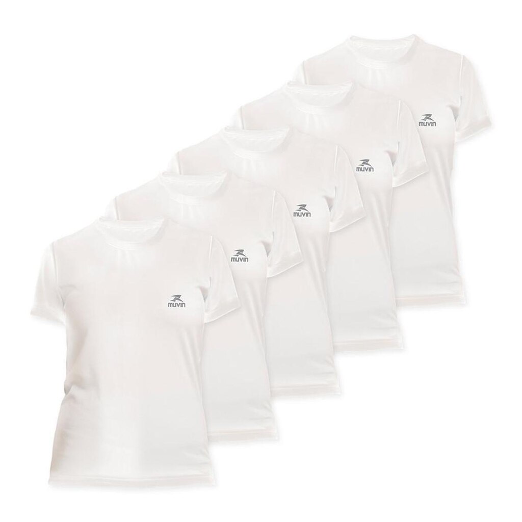 Camiseta Dry Basic SS FPS50 - Feminino - Kit com 5