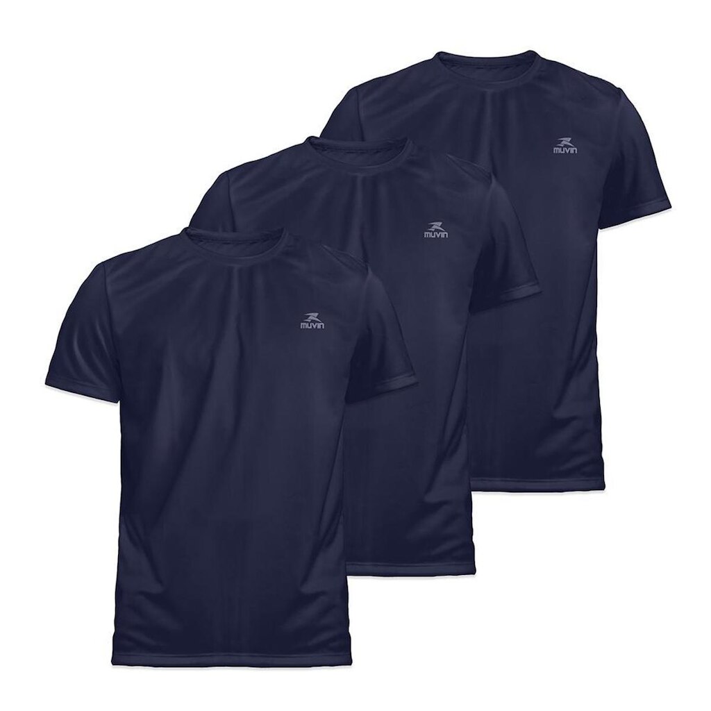 Camiseta Dry Basic SS FPS50 - Masculino - Kit com 3