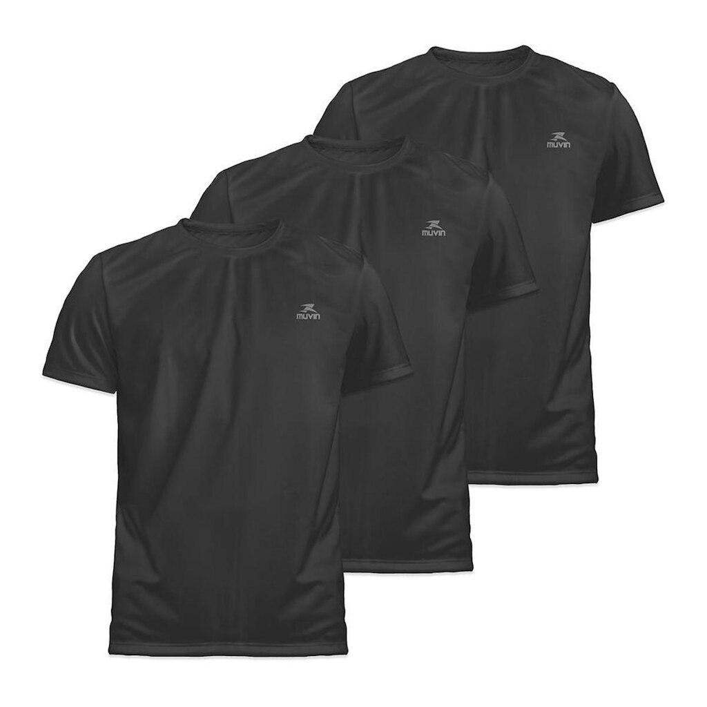 Camiseta Dry Basic SS FPS50 - Masculino - Kit com 3