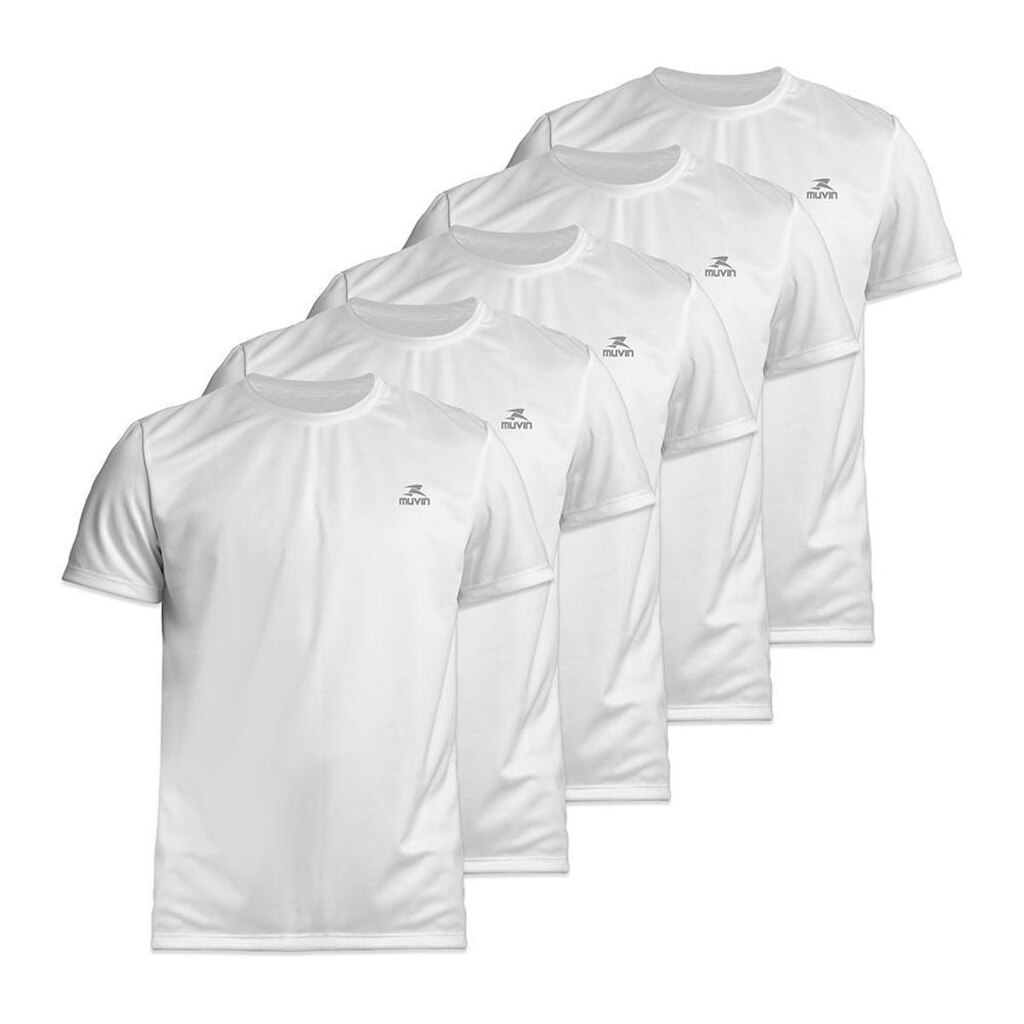 Camiseta Dry Basic SS FPS50 - Masculino - Kit com 5