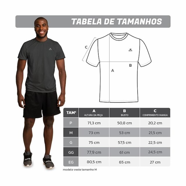 Camiseta Dry Basic SS FPS50 - Masculino - Kit com 5