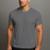 Camiseta Dry Esportiva Respiravel Estilo Slim Moda Treino Academia - Cinza