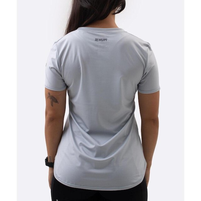 Camiseta Dry Feminina Cinza HUPI Smart