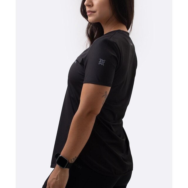 Camiseta Dry Feminina Preta HUPI Smart