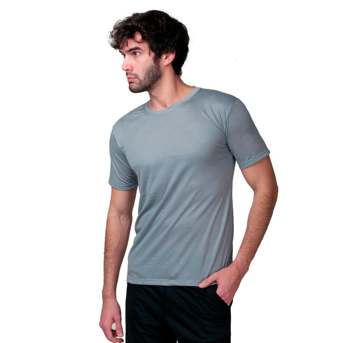 camiseta dry fit cinza