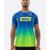 Camiseta Dry HUPI Brasa 1 Masculina - Azul+amarelo