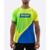 Camiseta Dry HUPI Brasa 3 Masculina - Verde+Amarelo