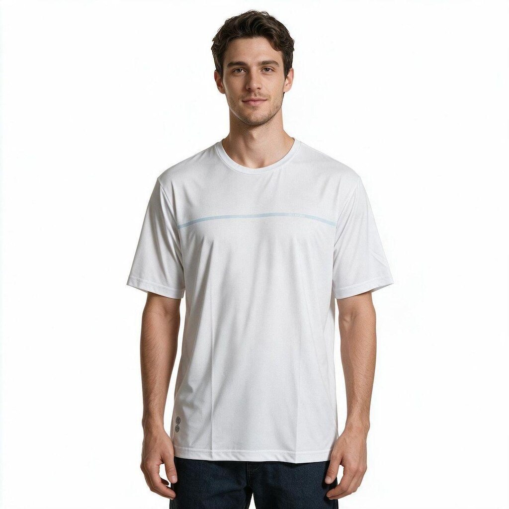 Camiseta Dry Masculina Erva Daninha UV15+ Branca 18715 - Branco G2