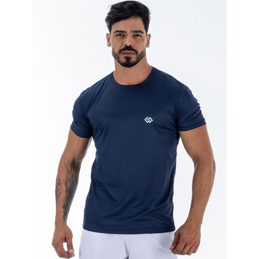 Camiseta Dry Slim Esportiva Treino Academia Casual Masculina