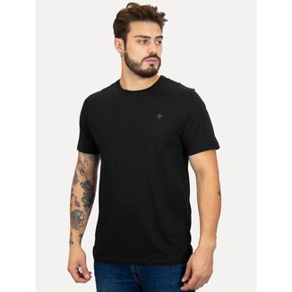 Camiseta Dudalina Masculina Basic Essential Gray Icon Preta Tamanho:G