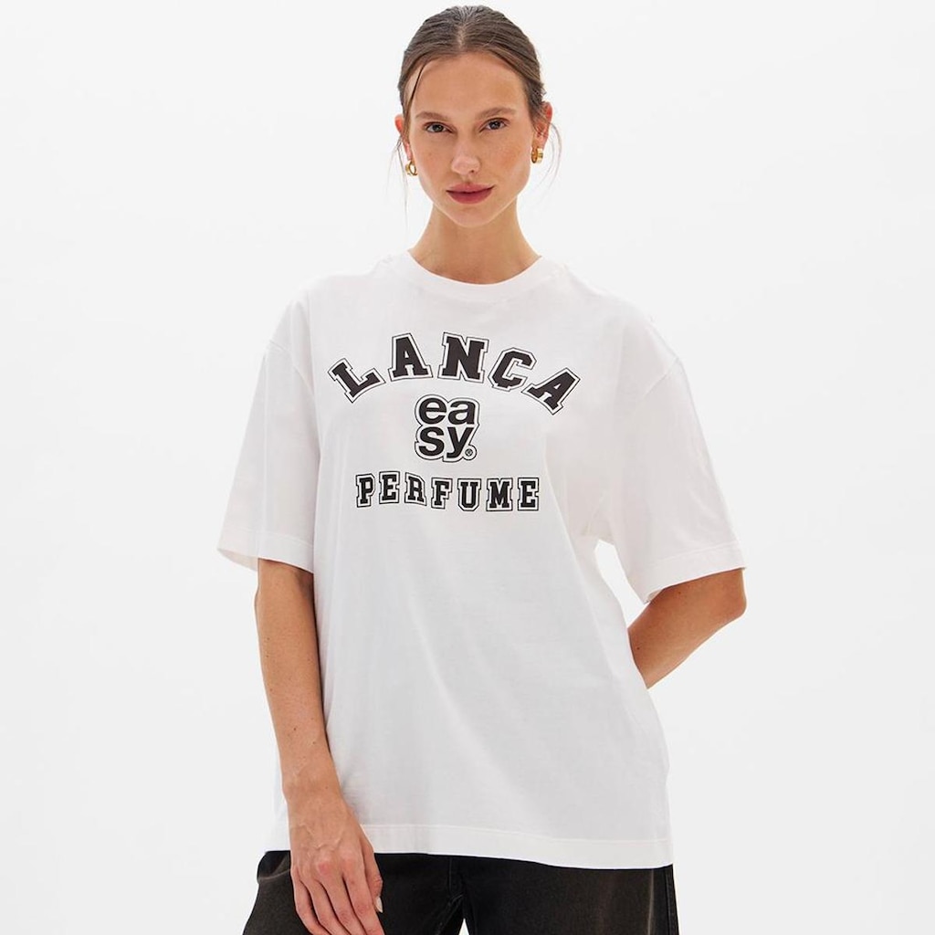 Camiseta Easy Lança Perfume Oversize Feminino