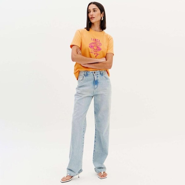 Camiseta Easy Lança Perfume Silk Laranja Feminino