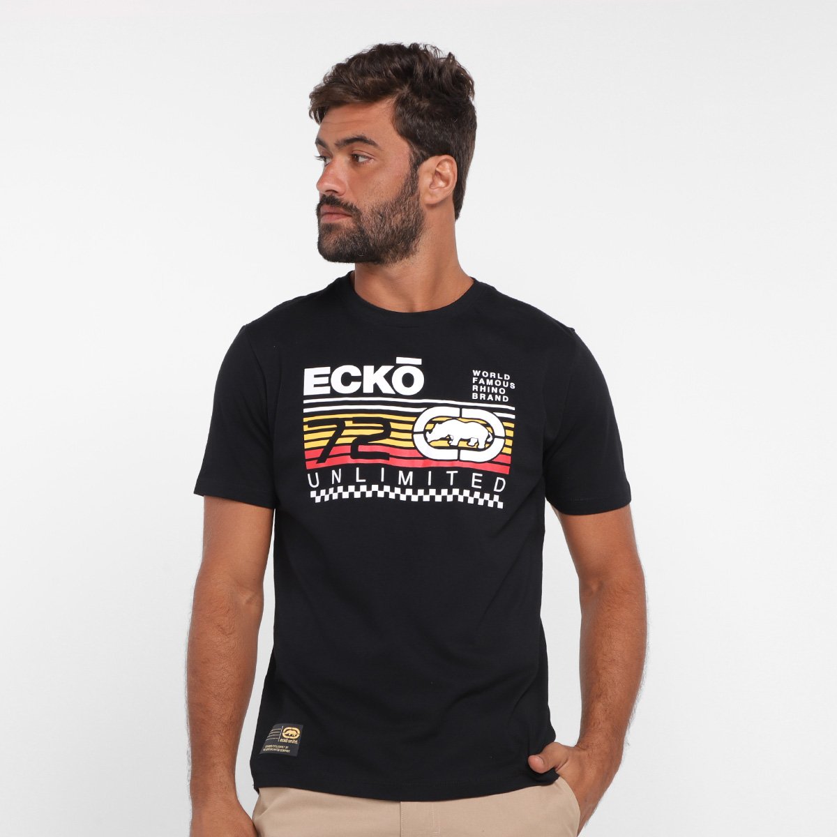Camiseta Ecko Estampada K213A Masculina - Preto Menor preço em Camiseta Ecko Estampada K213A Masculina - Preto
