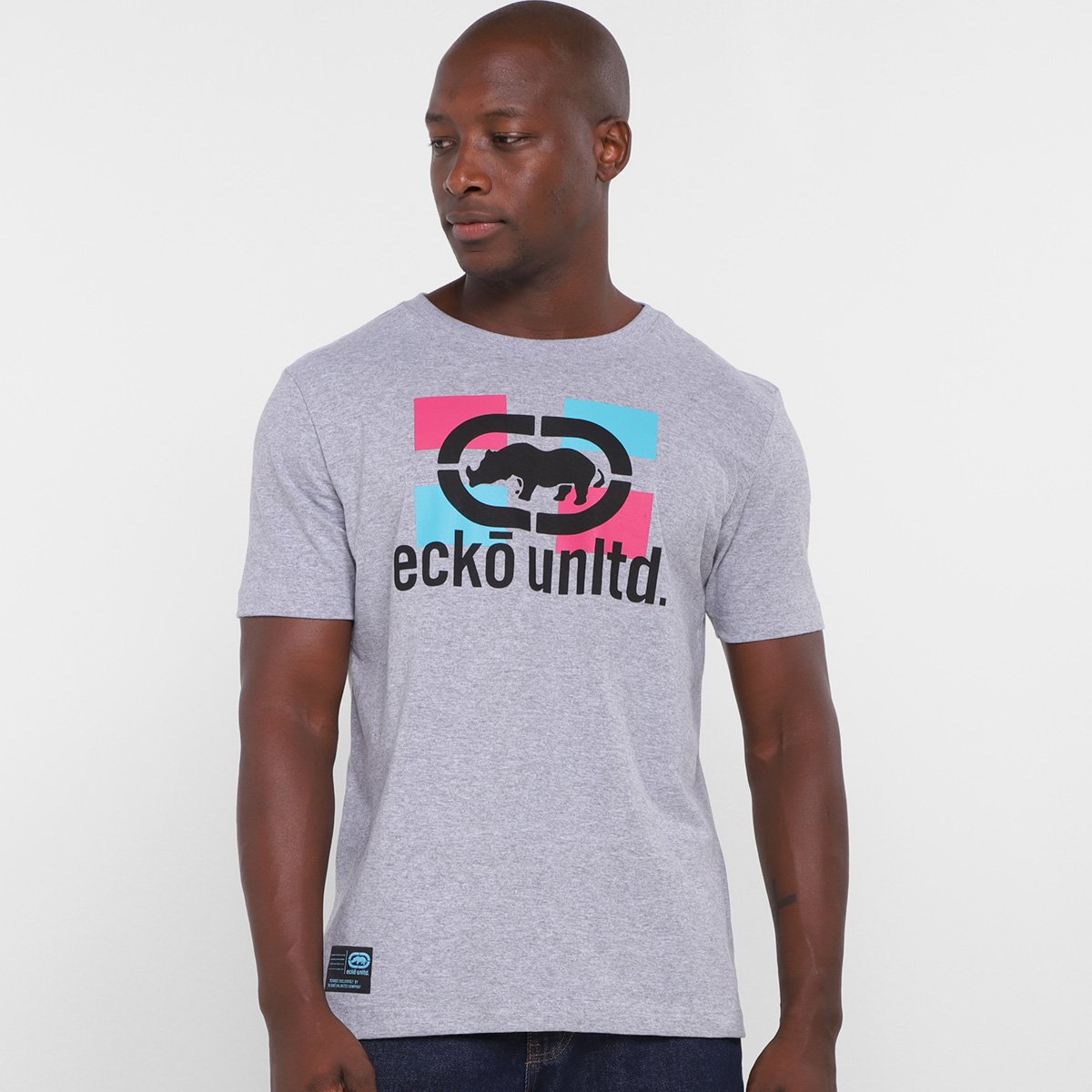 Camiseta Ecko Estampada Masculina - Marfim Menor preço em Camiseta Ecko Estampada Masculina - Marfim