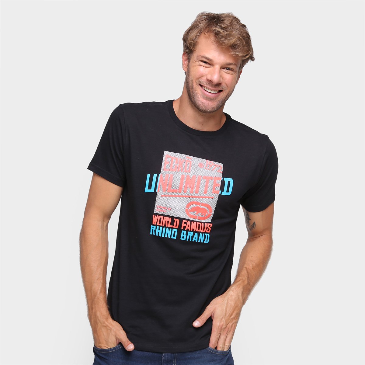 camiseta ecko world famous masculina