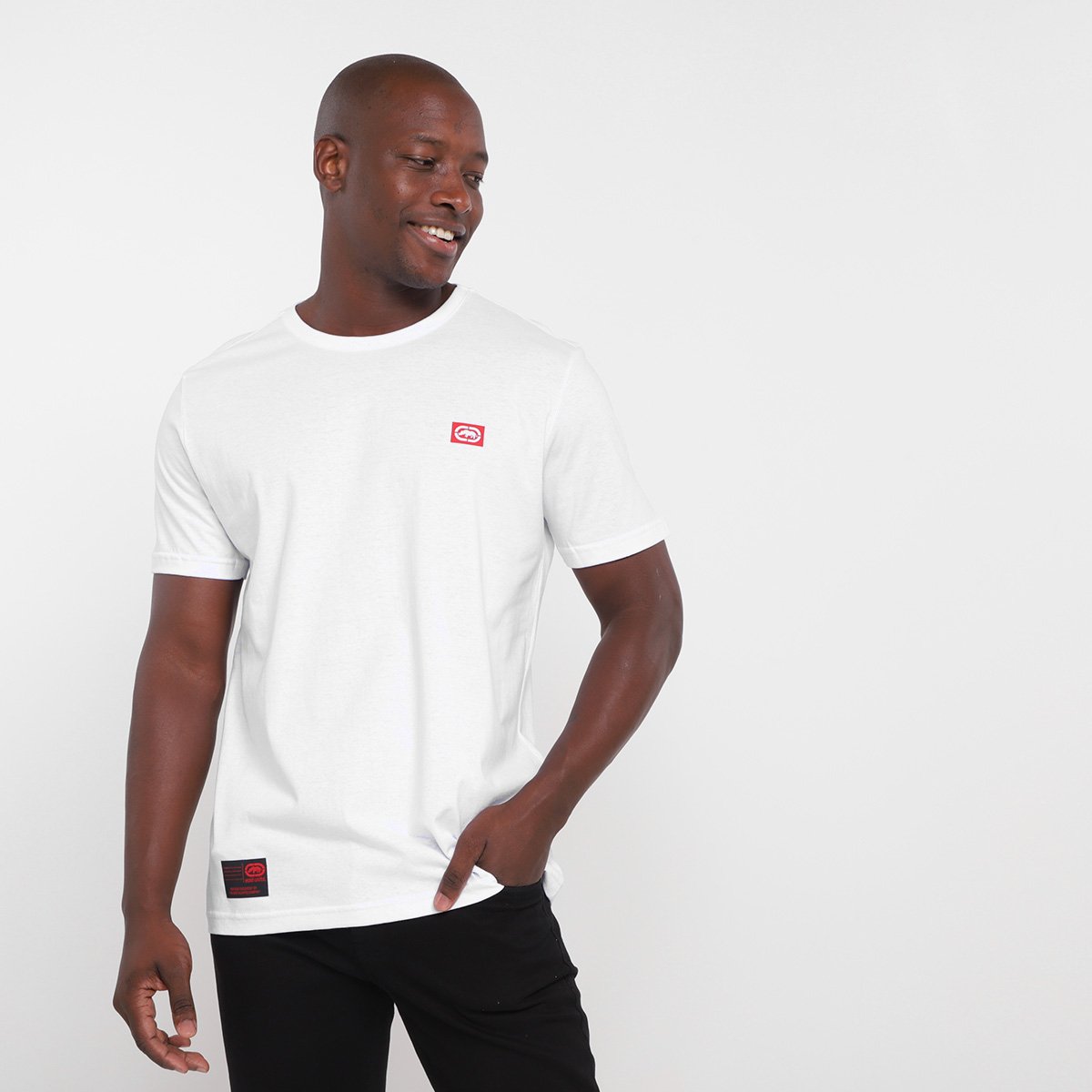 Camiseta Ecko Fashion Básica Masculina - Off White Menor preço em Camiseta Ecko Fashion Básica Masculina - Off White
