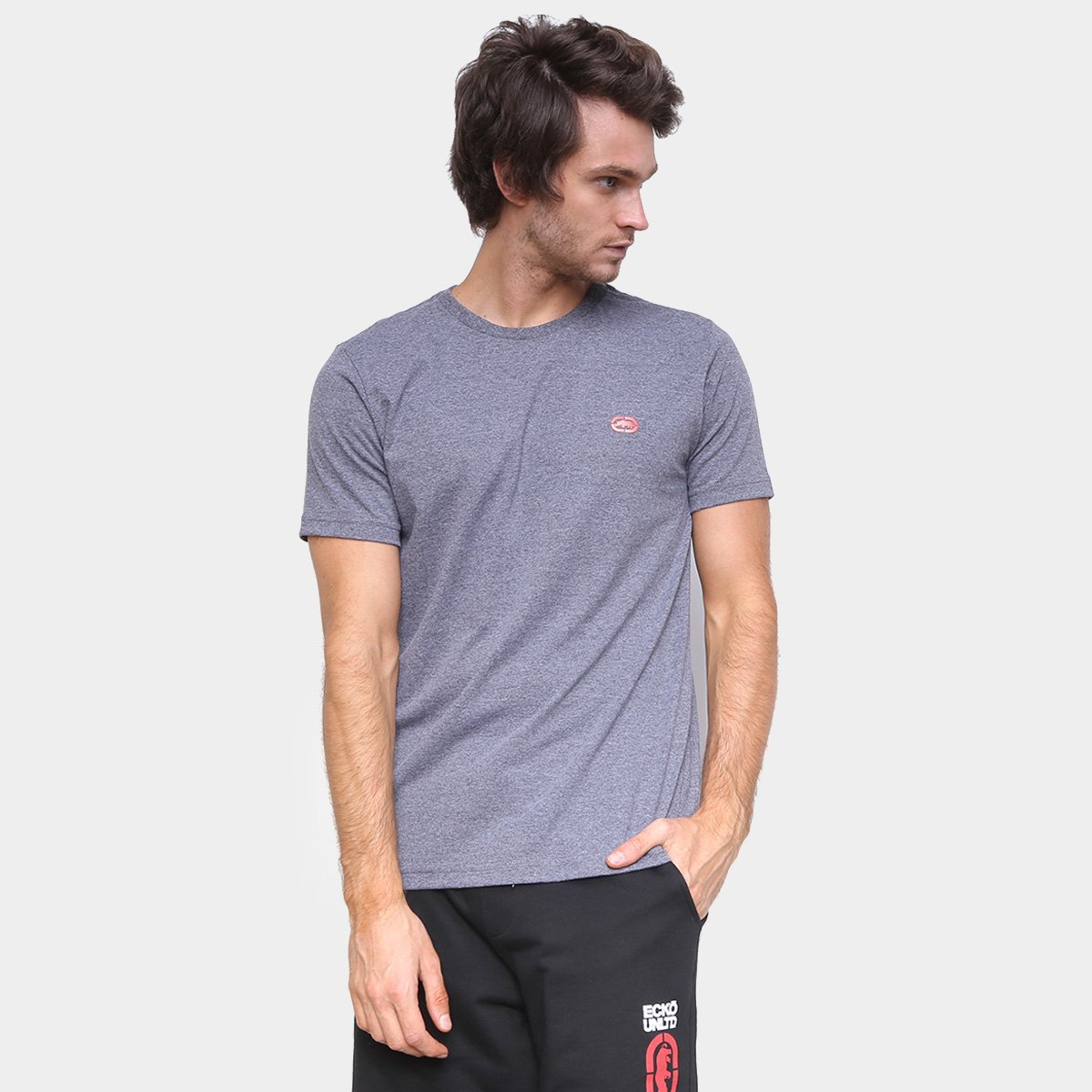 Menor preço em Camiseta Ecko Fashion Básica Masculina - Grafite