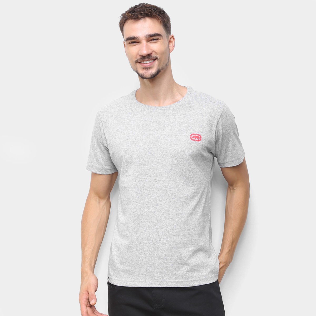 camiseta ecko fashion lisa masculina