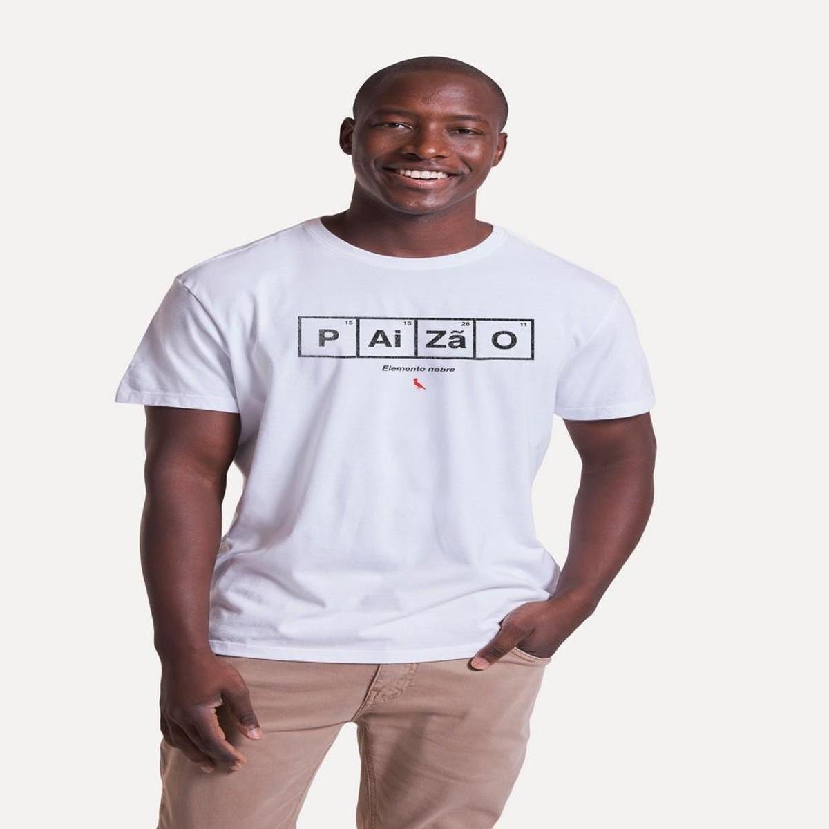 Camiseta Elemento Nobre Estampa Casual Reserva - Branco Menor preço em Camiseta Elemento Nobre Estampa Casual Reserva - Branco