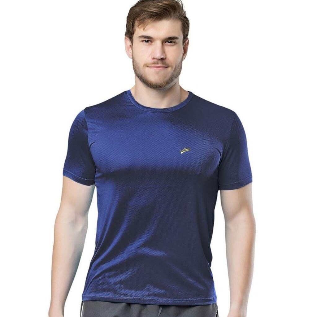 Camiseta Elite Running Plus Size Masculina - Marinho EG3