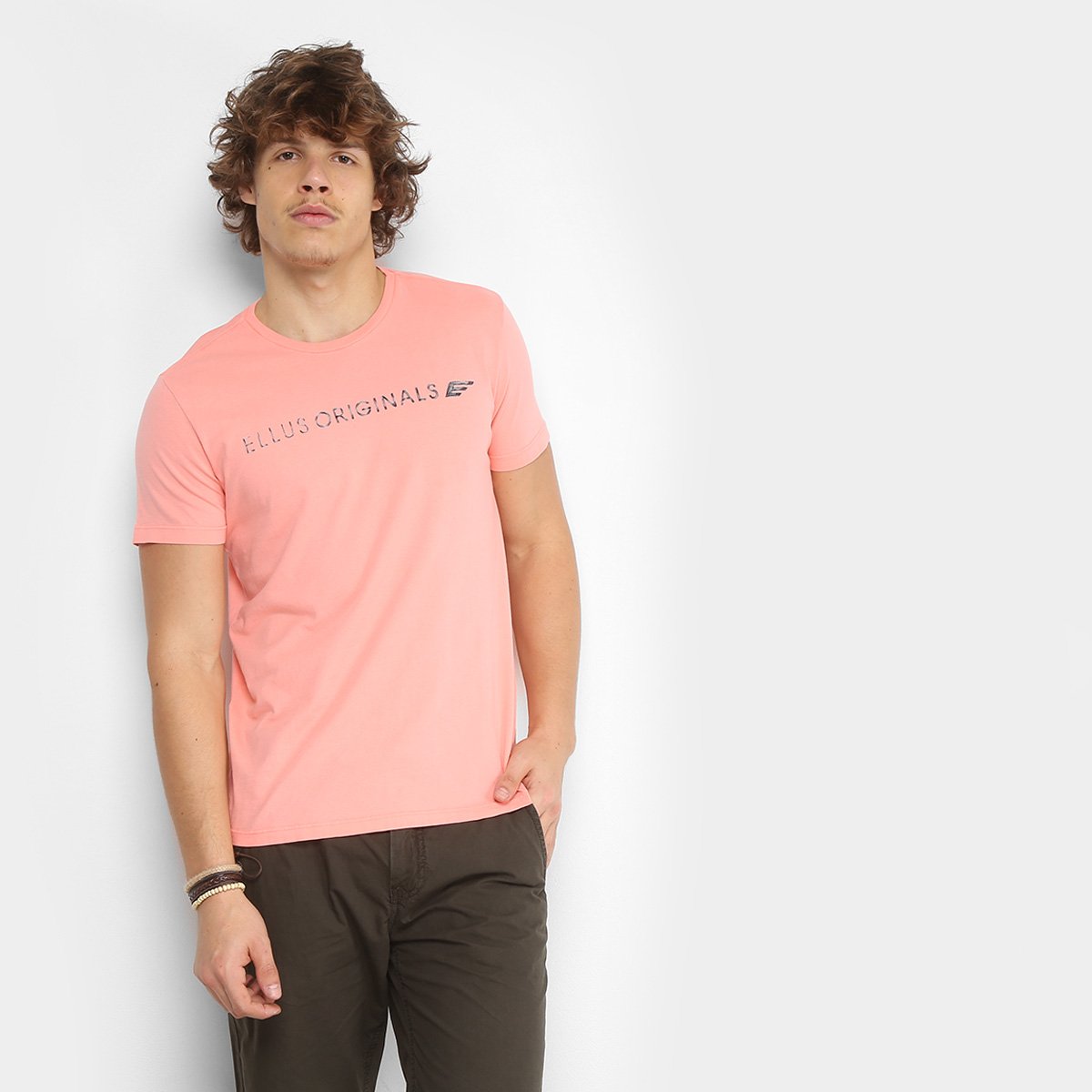 Camiseta ellus rosa Clearance
