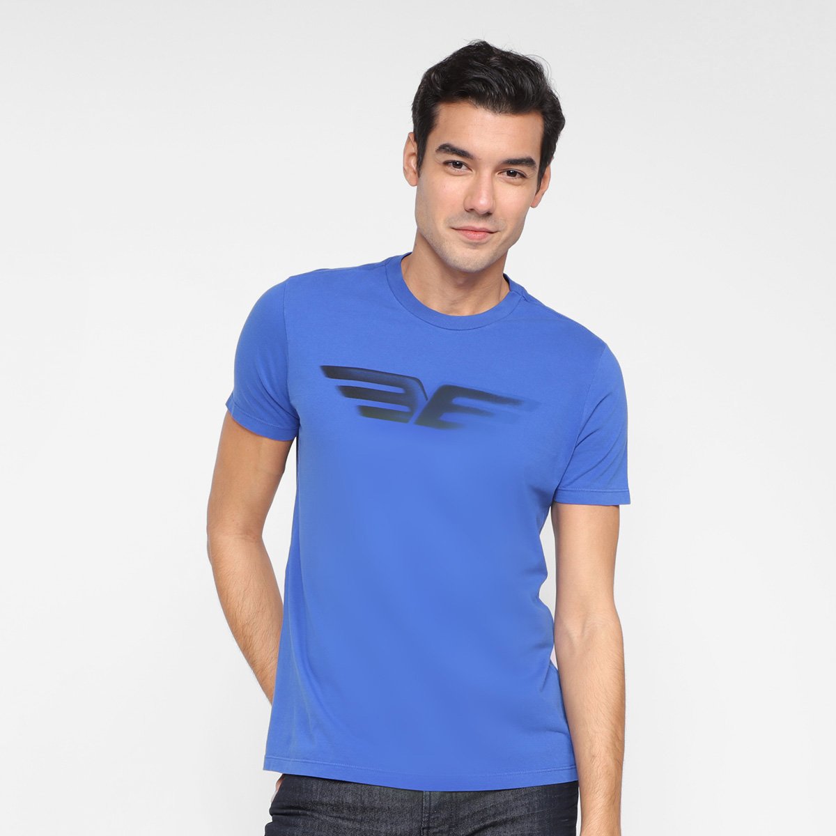 Camiseta Ellus Estampada Masculina - Azul Royal Menor preço em Camiseta Ellus Estampada Masculina - Azul Royal