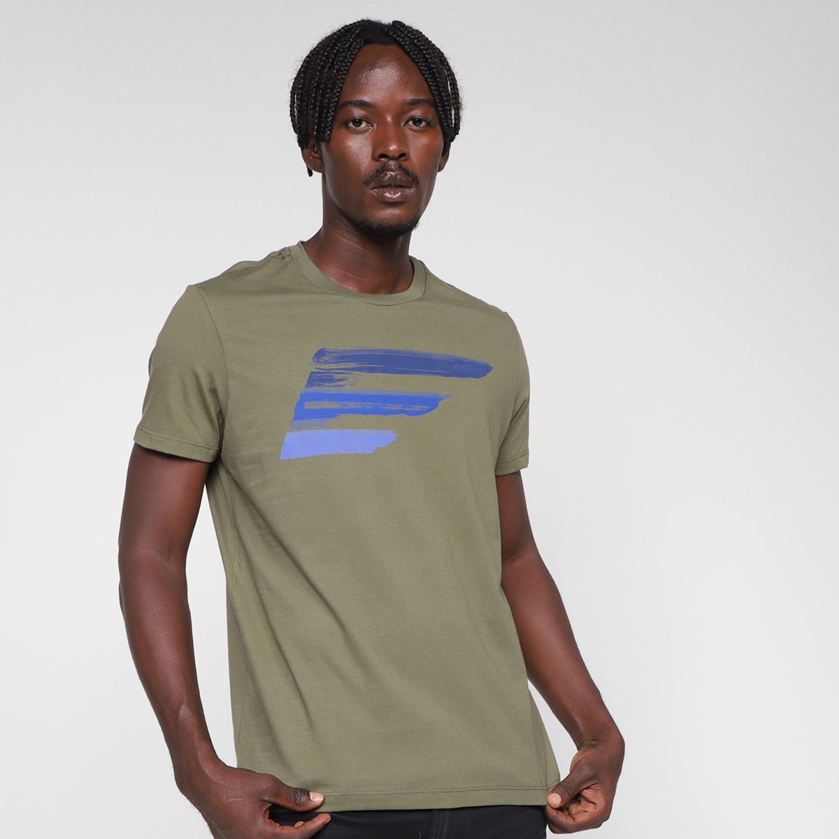 Camiseta Ellus Estampada Masculina - Verde Menor preço em Camiseta Ellus Estampada Masculina - Verde