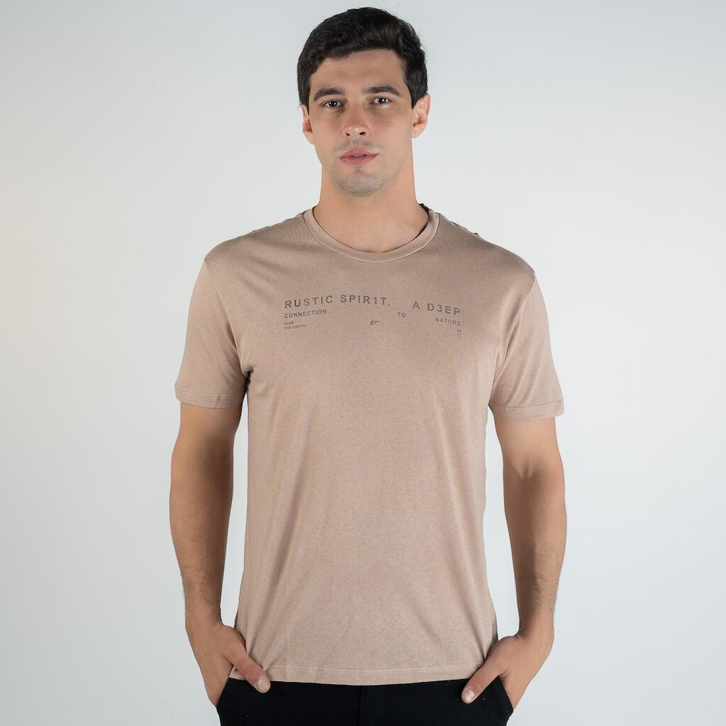Camiseta Ellus Rustic Spirit Areia