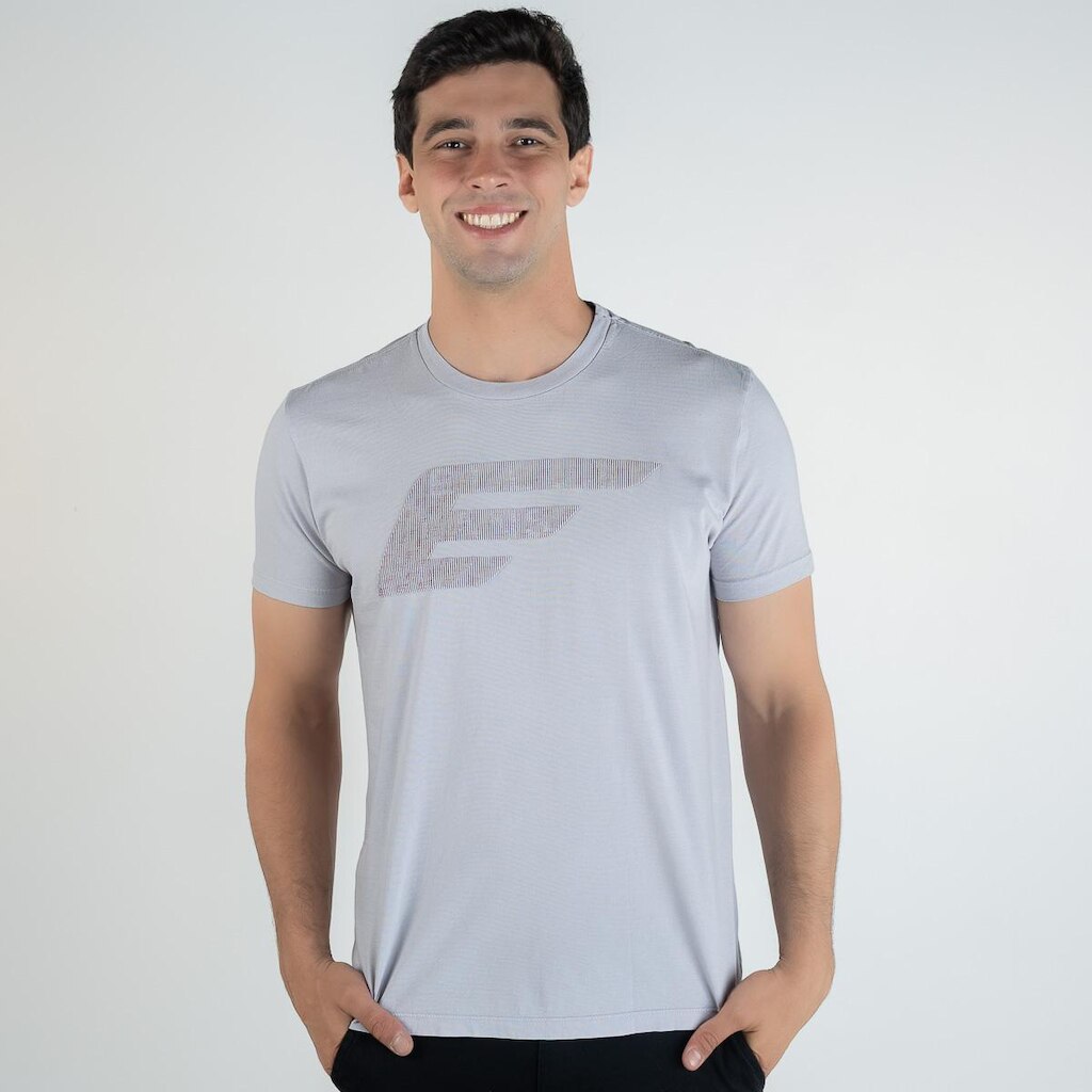 Camiseta Ellus Signature High Cinza