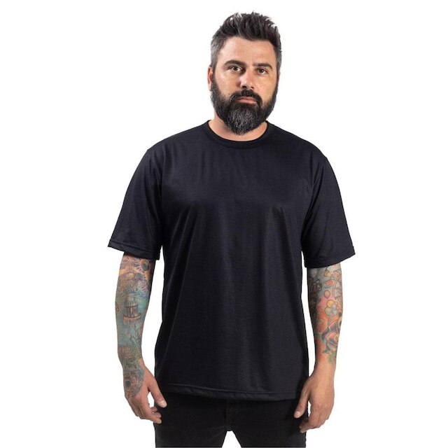 Camiseta Em Malha Pv Lisa Para Personalizar Uniformes