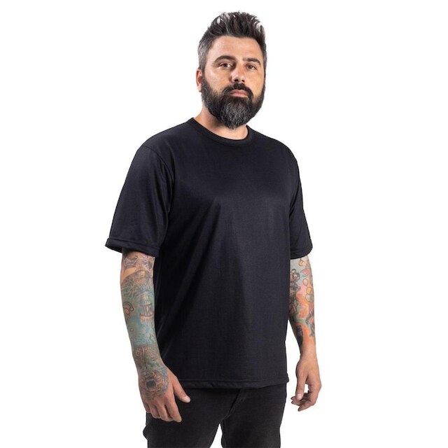 Camiseta Em Malha Pv Lisa Para Personalizar Uniformes