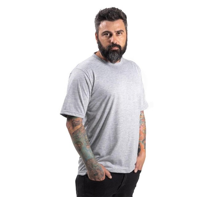 Camiseta Em Malha Pv Lisa Para Personalizar Uniformes