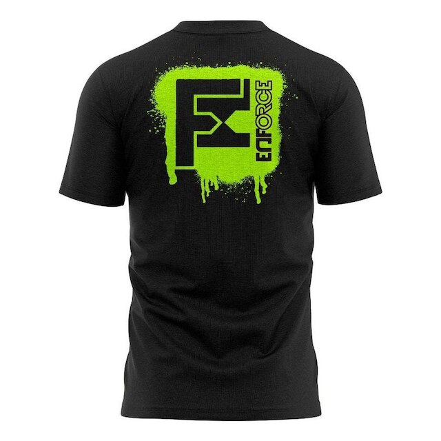 Camiseta Enforce Preta Dia A Dia Confortavel Grafite