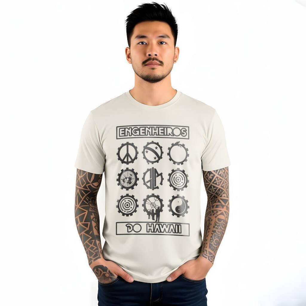 Camiseta Engenheiros do Hawaii Off White | Rock Nacional e Estilo Autêntico – Alt Universe