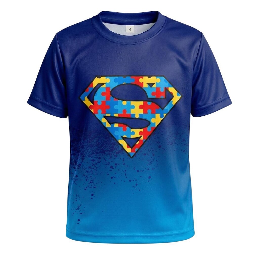 Camiseta Esportiva Infantil Rkc Sports Autismo Super 118