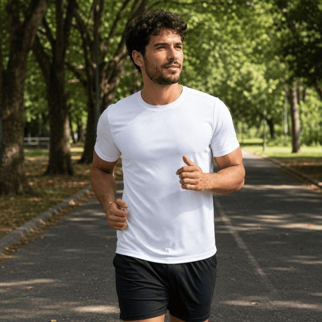 Camiseta Esportiva Masculina Slim Fitness Academia