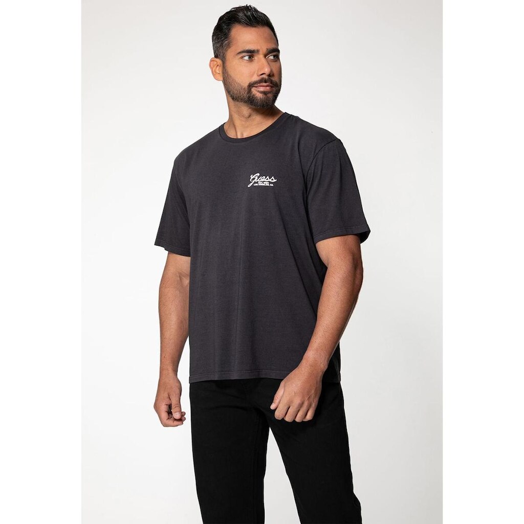Camiseta Estampa GUESS Silk Preto
