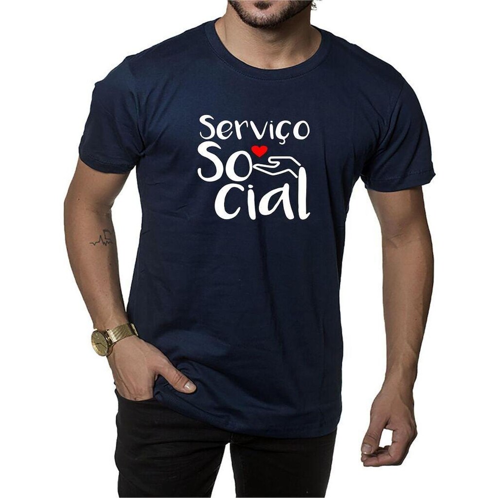 Camiseta Estampa Seviço Social