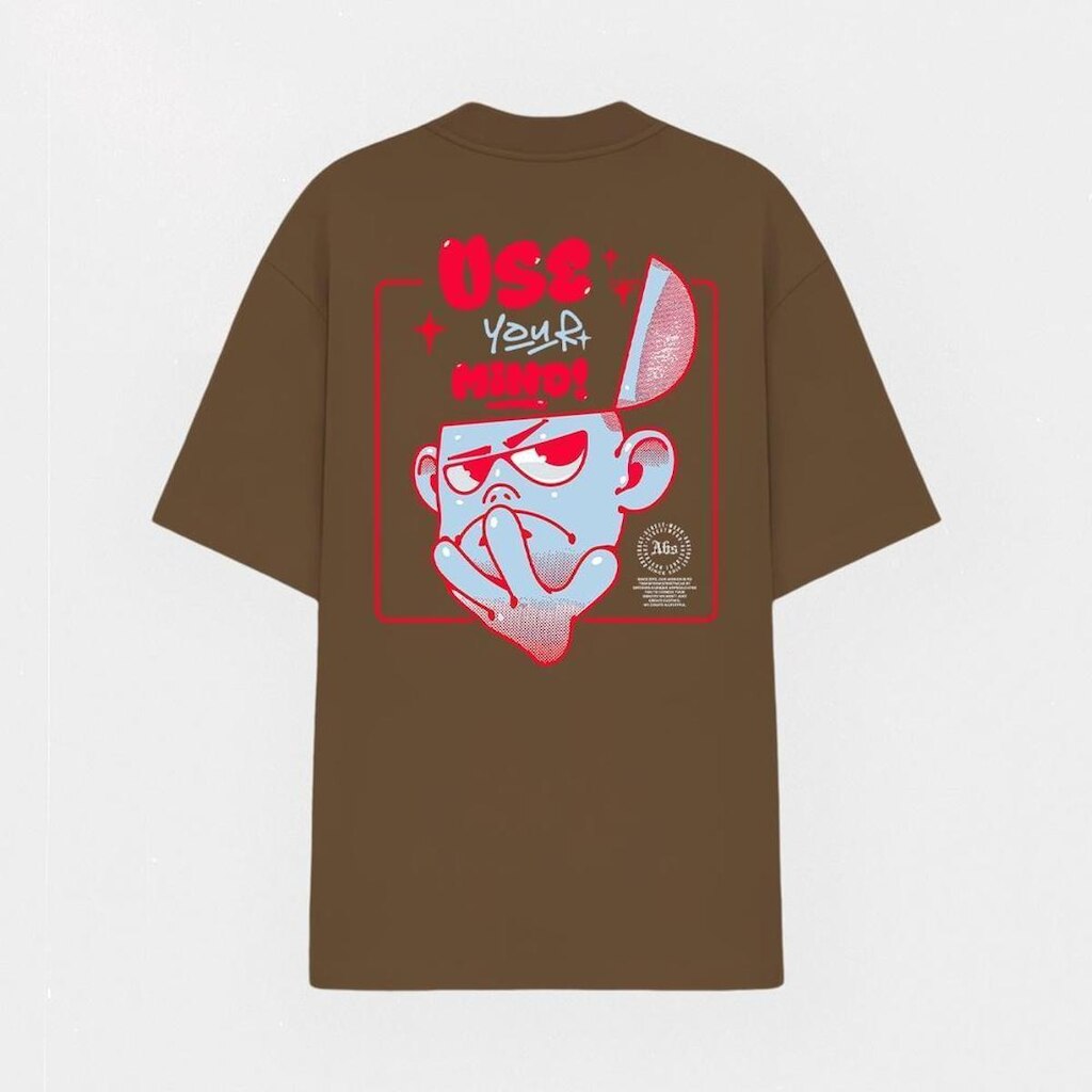 Camiseta Estampada Abstract Streetwear Over Boy StreetWear Mode