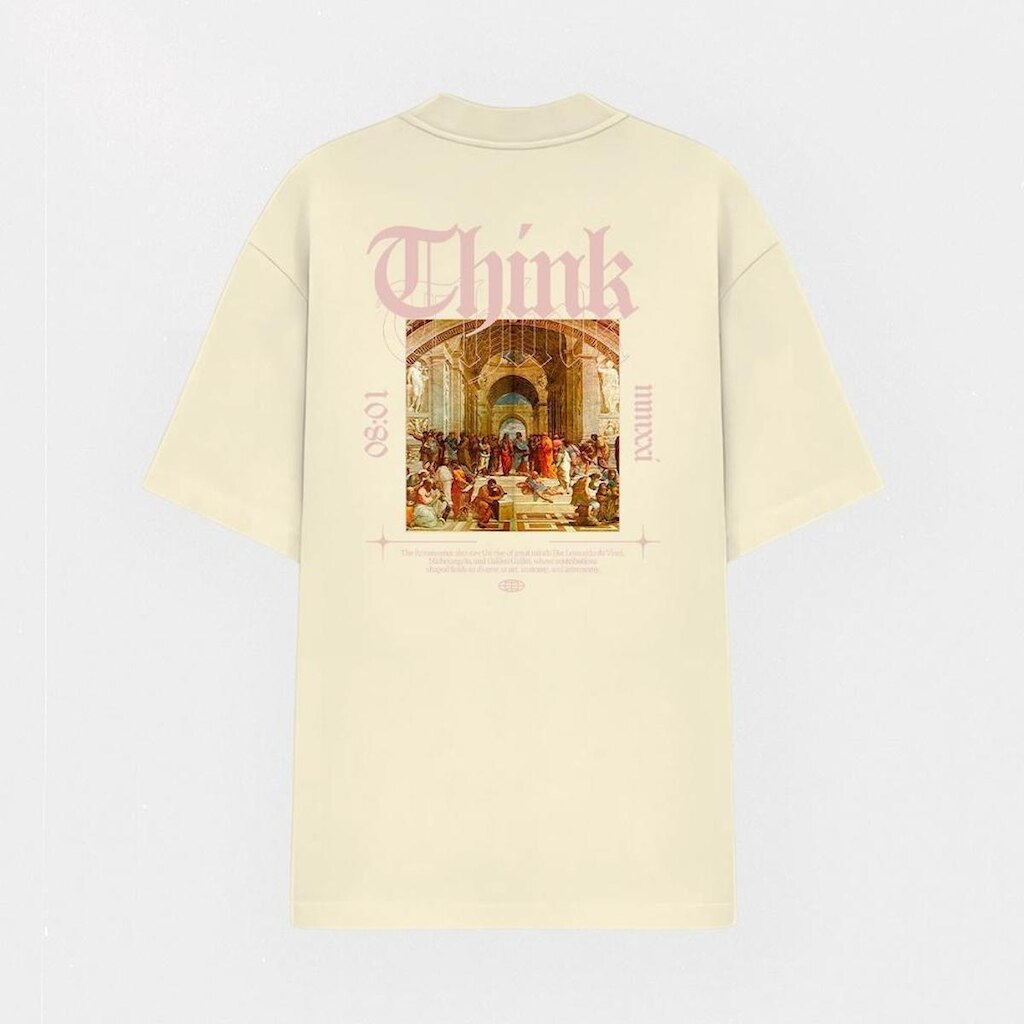 Camiseta Estampada Abstract Streetwear Over Leonardo Da Vinci