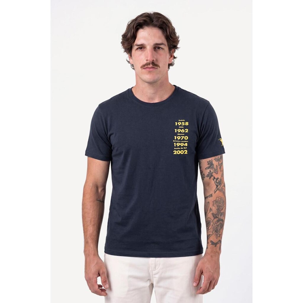 Camiseta Estampada Aleatory Penta Marinho