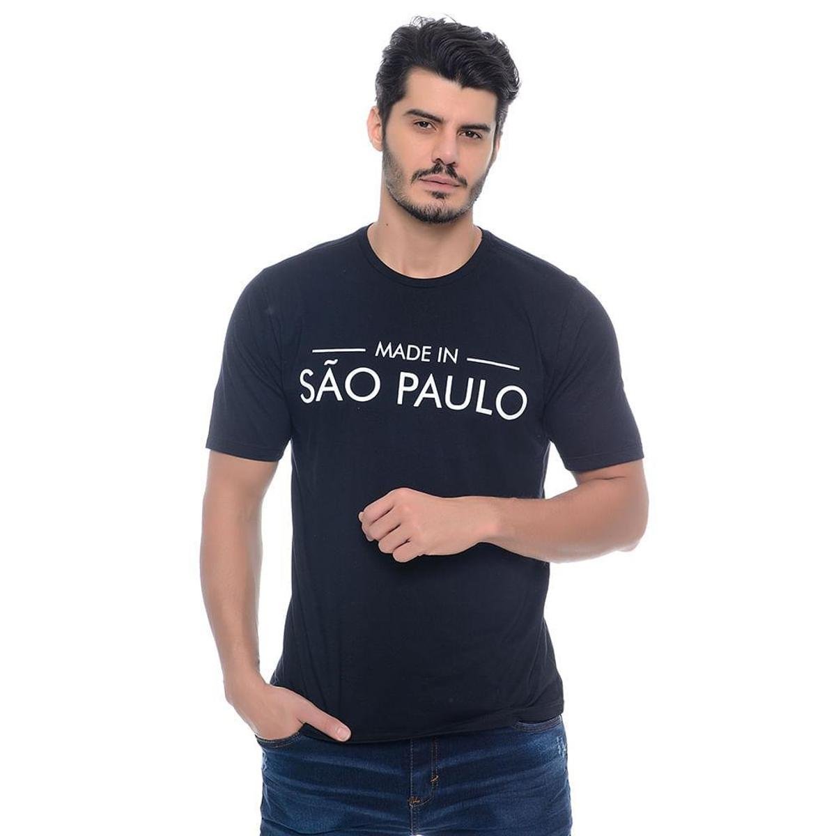Camiseta Estampada Made In São Paulo Emporio Alex - Preto é ruim? Camiseta Estampada Made In São Paulo Emporio Alex - Preto é boa?