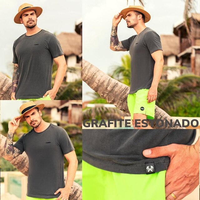 Camiseta Estonada Masculina Várias Opções Premium