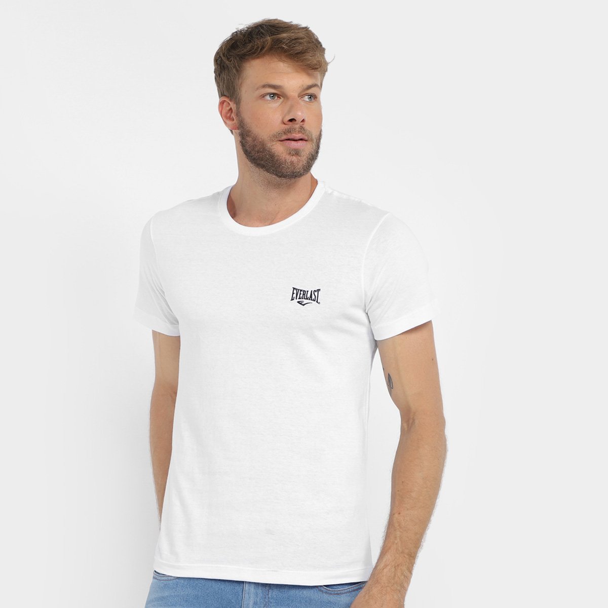 Camiseta Everlast Básica Mini Logo Masculina - Branco é ruim? Camiseta Everlast Básica Mini Logo Masculina - Branco é boa?